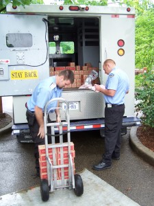 Lincoln Penny Rolls on Brinks Truck